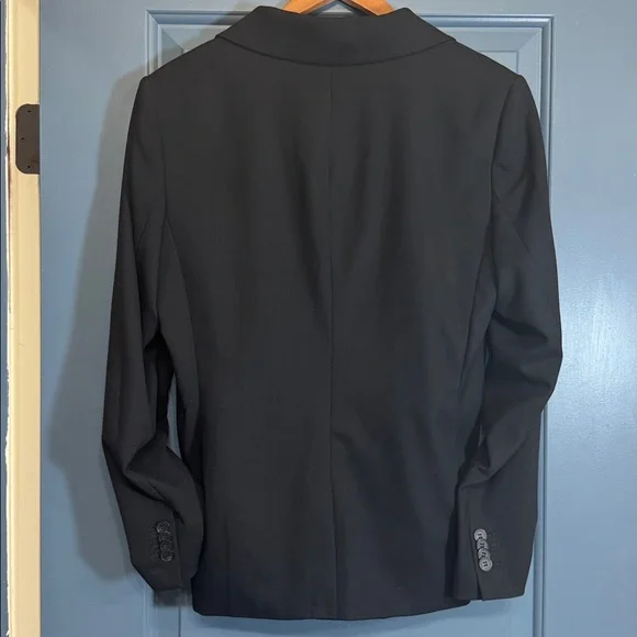 H&M Black Tailored Work Blazer Office Jacket Women’s L EU 46 - Picture 3 of 5
